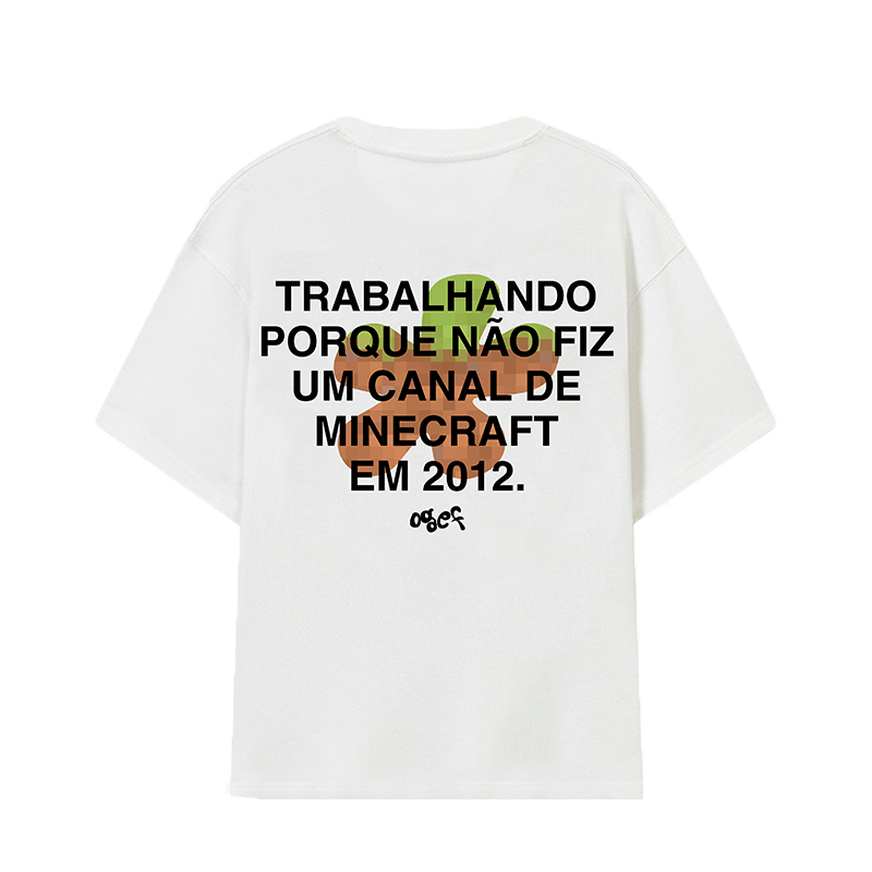 CAMISA "MINECRAFT" BRANCA